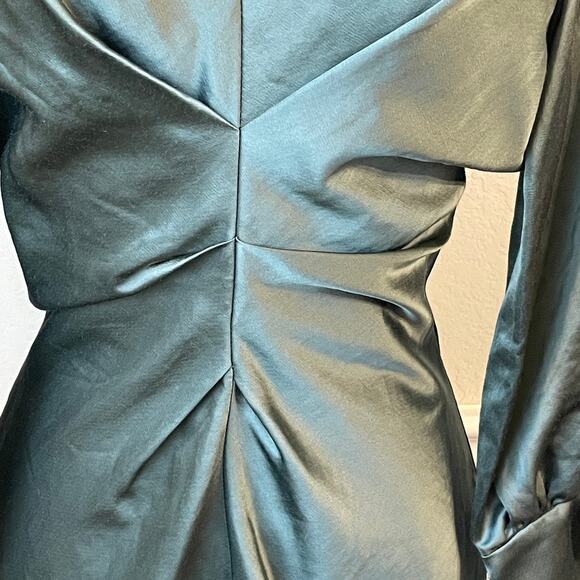 Isabel Marant Sage Green Cut Out Sleeves Mini Dress - Picture 9 of 12